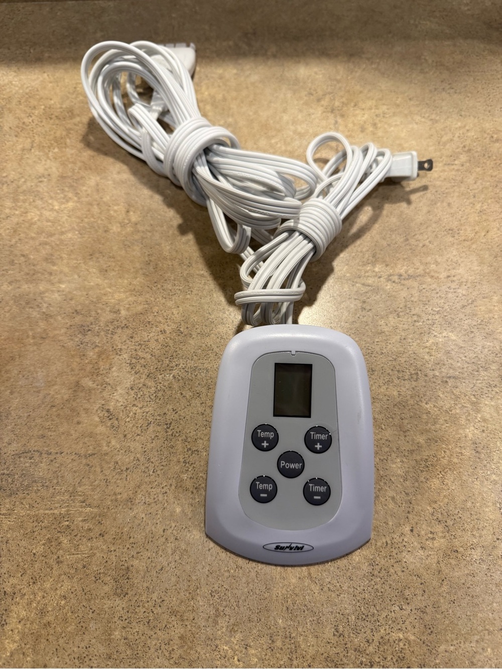 Survivi SQ-A6-B Electric Heating Blanket Controller 100W Temp/Timer White Tested